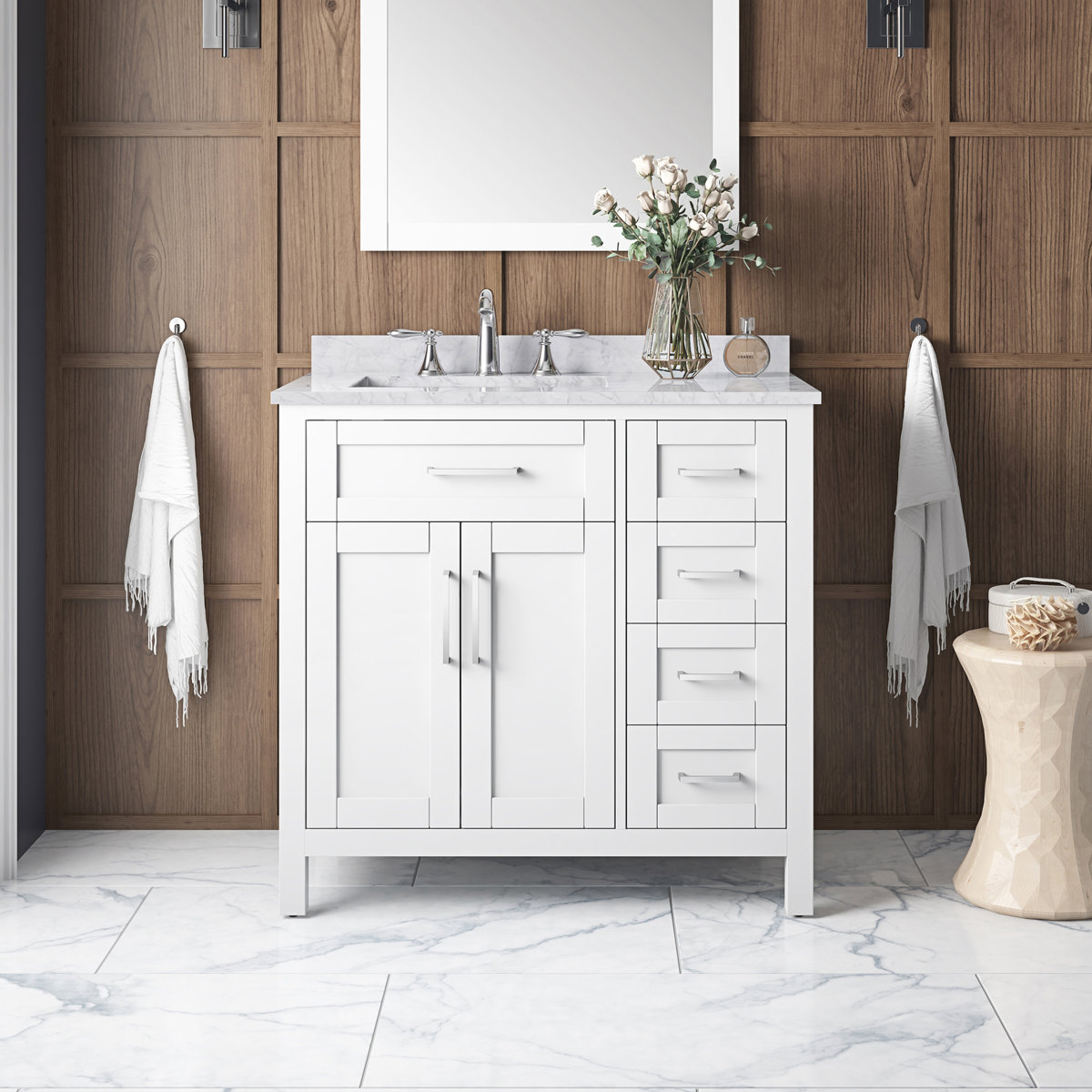 Understanding the Appeal of OVE Decors Tahoe 36 White Vanity in Modern Bathrooms