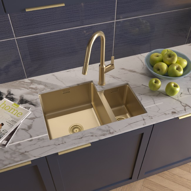 Pyramis Dione 1.5 Bowl Undermount Sink | Undermount Sinks Dublin, Ireland with regard to Exploring the Benefits of Rectangular Brass Undermount Sinks in Modern Kitchens