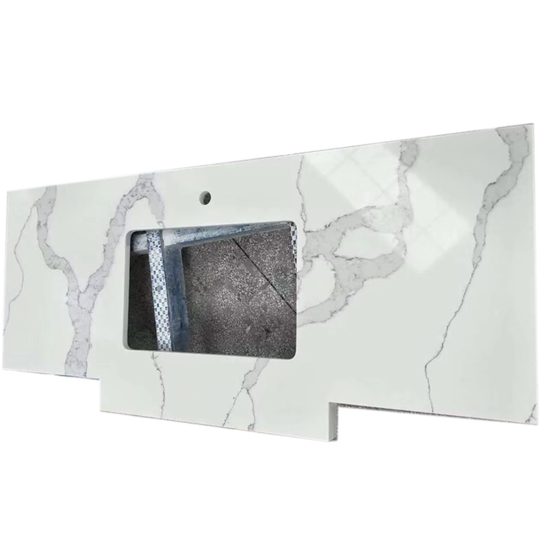 Quartz Bathroom Vanity Tops - Exclusive Marble Manufacturer-For U Stone within Understanding the Appeal of Calacatta White Quartz Vanity Tops