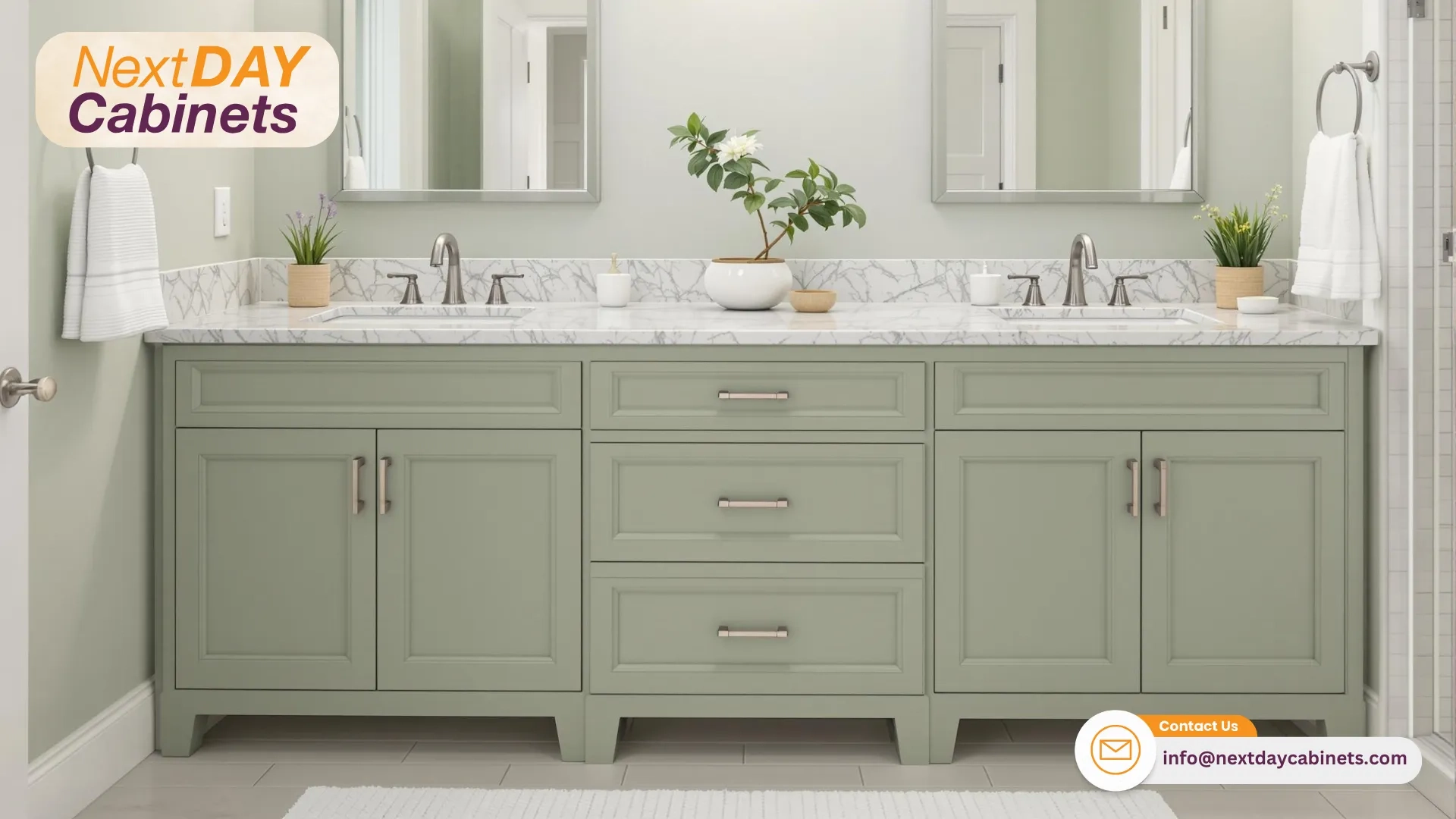 Sage Green Bathroom Vanities: A Timeless Design Choice pertaining to 48&amp;quot;Dbl Bathroom Vanity Green