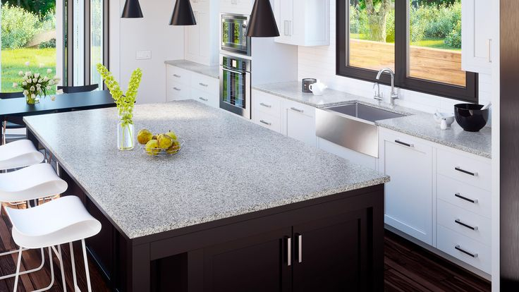 Sample - Madison Grey Granite 3 Cm. Custom Countertop | Custom ... throughout Madison Reinforced Acrylic Countertop, 42-Inch