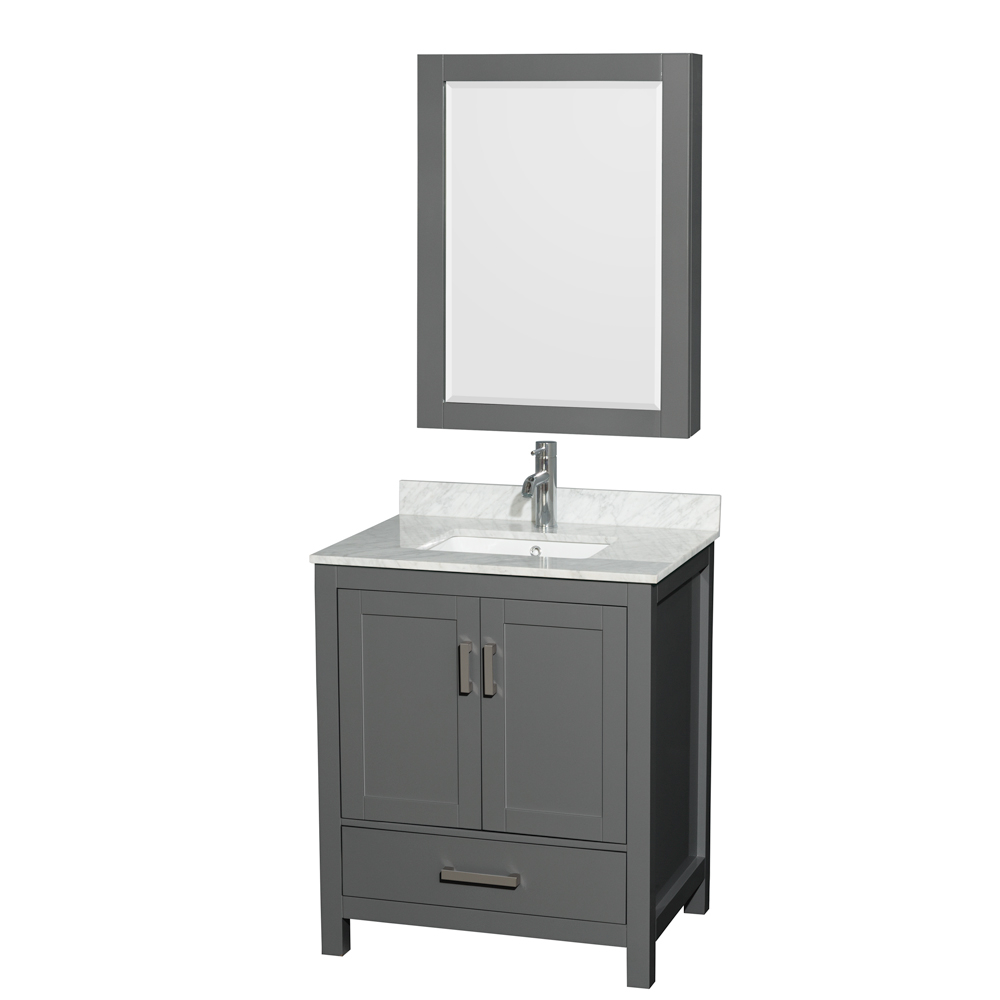 How 30" SGL Bathroom Vanity Dark Gray Enhances Your Home's Aesthetic Appeal
