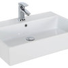 Simple 70A Ada Wall Mounted/Vessel Bathroom Sink In Ceramic White 27.6 ... regarding Ada Ceramic Wall Mounted Sink, Single Hole, 27.6&amp;quot;X17.7&amp;quot;, Unlimited 70.01