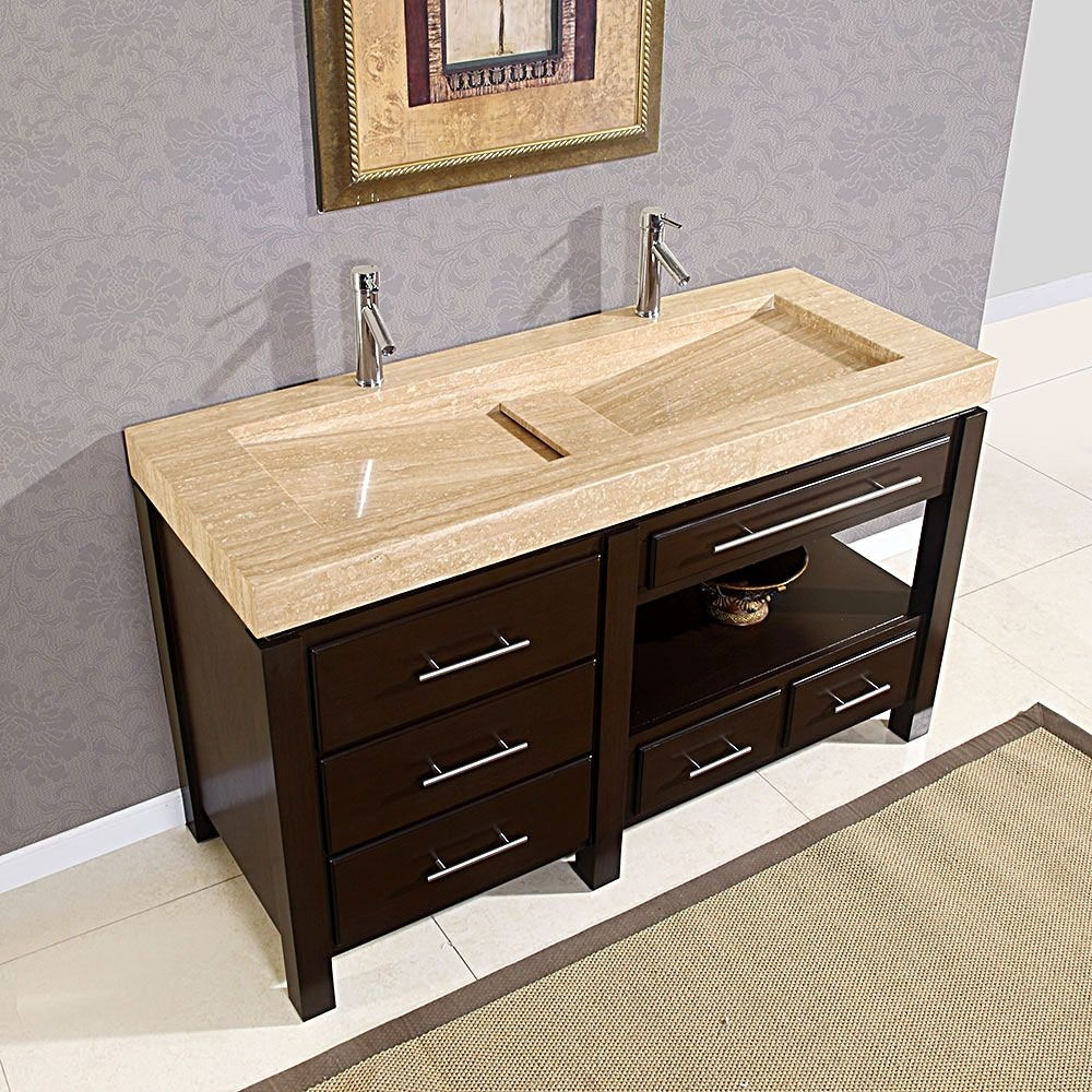 Small 2 Sink Bathroom Vanity – Rispa for Lexora Coraline Double Vanity Navy Blue 102