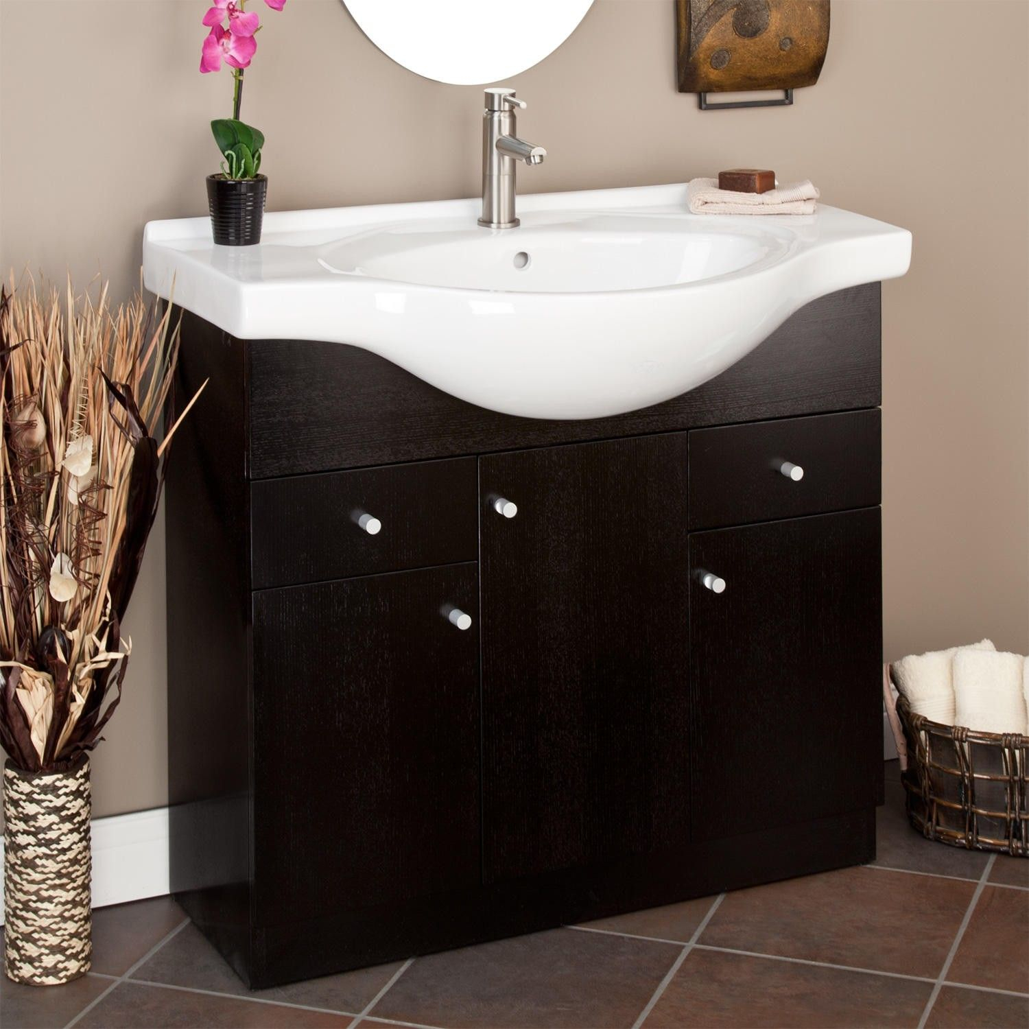 Small Space Solutions: How To Maximize Your Bathroom Vanity Cabinet ... intended for 36&amp;quot; Single Bathroom Vanity, Dark Espresso, No Countertop, No Sink