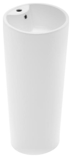 Swiss Madison Sm-Ps307 Monaco 15-3/4&amp;quot; Circular Ceramic Pedestal ... within Swiss Madison Sm-Cs801 Monaco 16-1/8&amp;quot; Circular Ceramic Console - White /