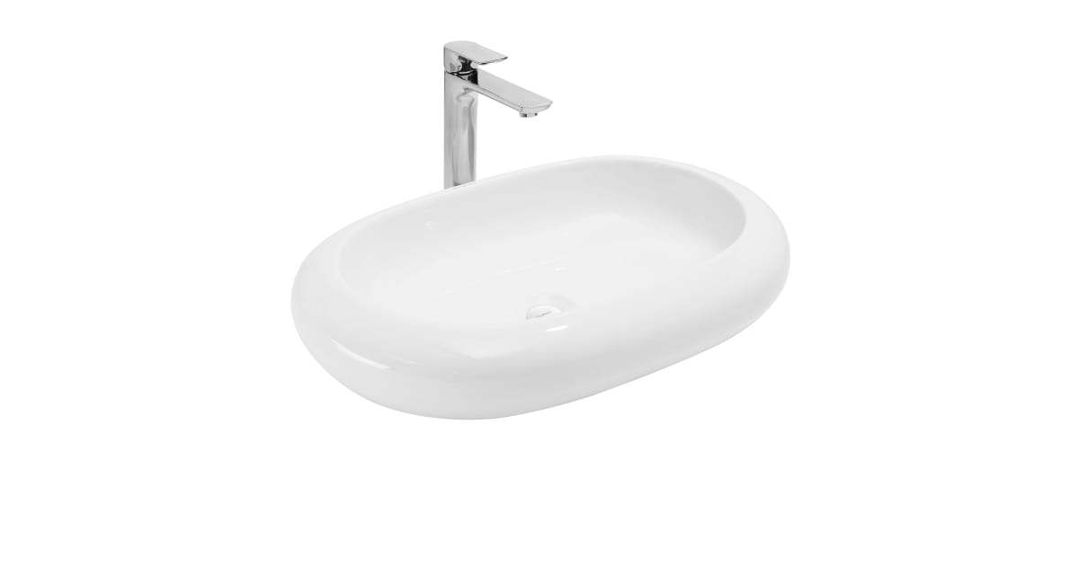 Swiss Madison Sm-Vs272 Plaisir 25&amp;quot; Oval Vessel Ceramic Bathroom Sink ... throughout Understanding the Swiss Madison SM-VS262 Plaisir Ceramic Vessel Sink