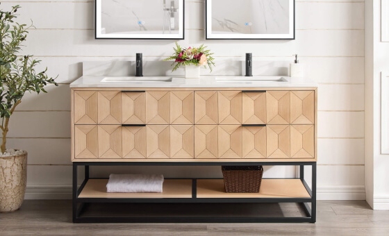 Maximizing Bathroom Space with Windbay 60 Free Standing Double Vanity Solutions