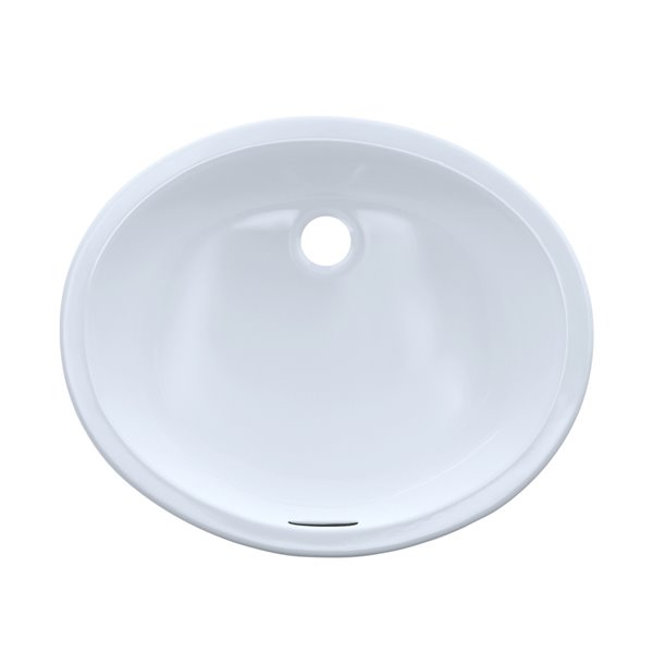 Toto Oval Undermount Bathroom Sink - 19.25-In - Cotton White 1063585 | Rona pertaining to Toto Lt233 Atherton 18-3/8&amp;quot; Vitreous China Undermount Bathroom - Cotton
