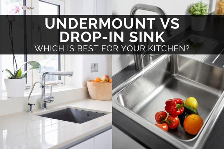 Undermount Vs Drop-In Sink - Which Is Best For Your Kitchen? with Hand Painted Sink Ap-1540 &amp;quot;Classic Band Shells&amp;quot; Bright Gold Drop-In Sink