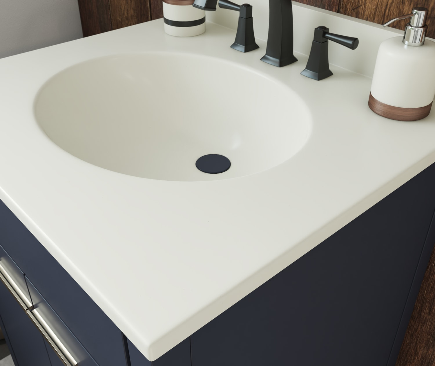 How Bisque Finish Enhances Modern Bathroom Design with Swan Ellipse Tops