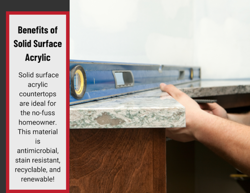 What Are Solid Surface Acrylic Countertops? | Rissco Fabrication pertaining to Royal Reinforced Acrylic Countertop, 36-Inch