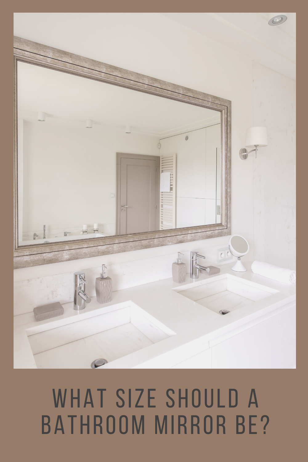 Choosing the right mirror size for balanced bathroom aesthetics