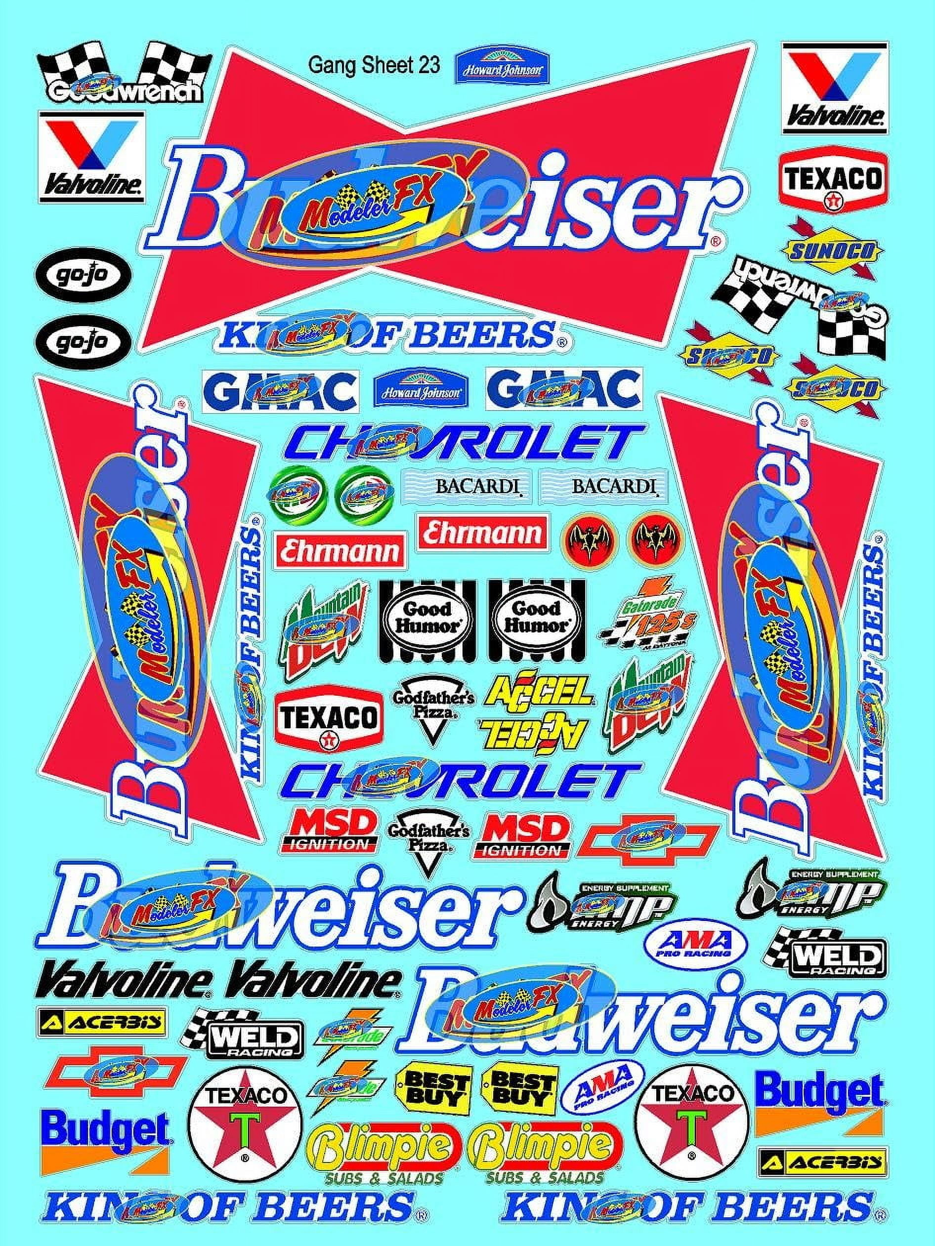 White Vinyl R/C Racing Sponsor Sticker Gang Sheet 23-1/4-1/5 1/6Th ... inside Designing with the Swiss Madison Carre 23-1/4 inch Ceramic Planter