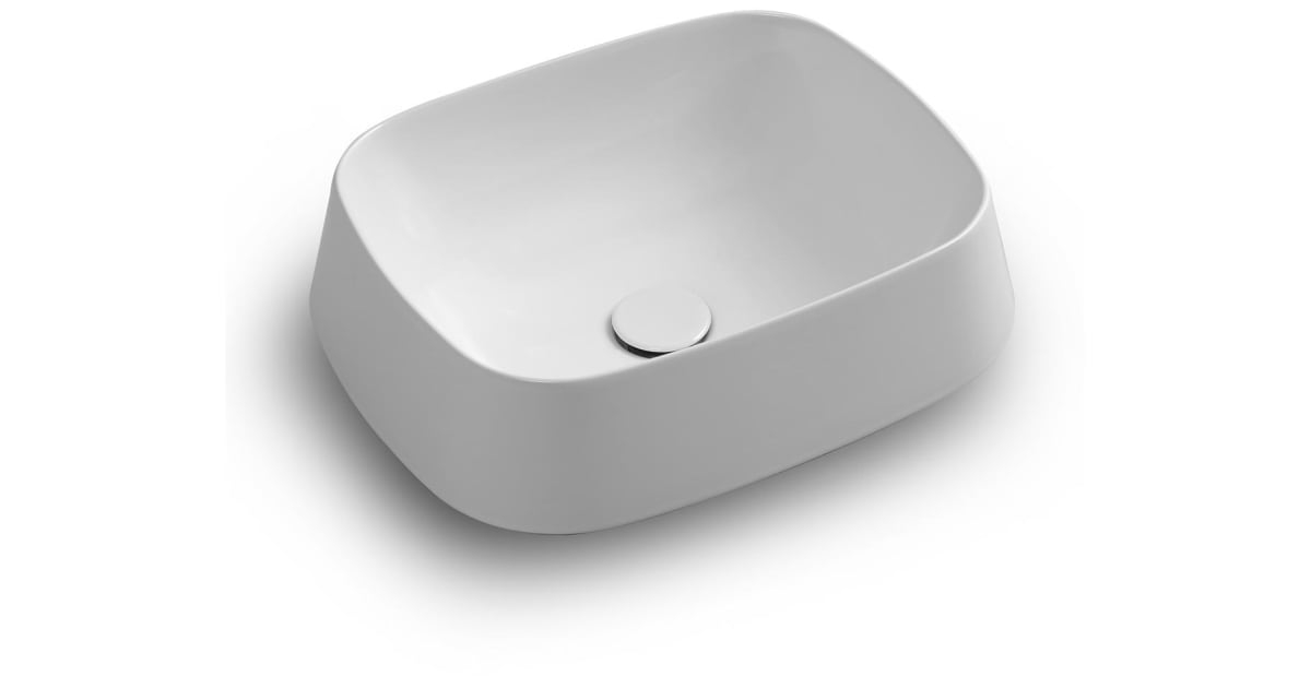 Ws Bath Collections Mood Ta 50.42 Wg Mood 19-11/16&amp;quot; Rectangular Ceramic ... intended for Ws Bath Collections Mood Id 60.43 Mood 23-5/8&amp;quot; Rectangular - Glossy White