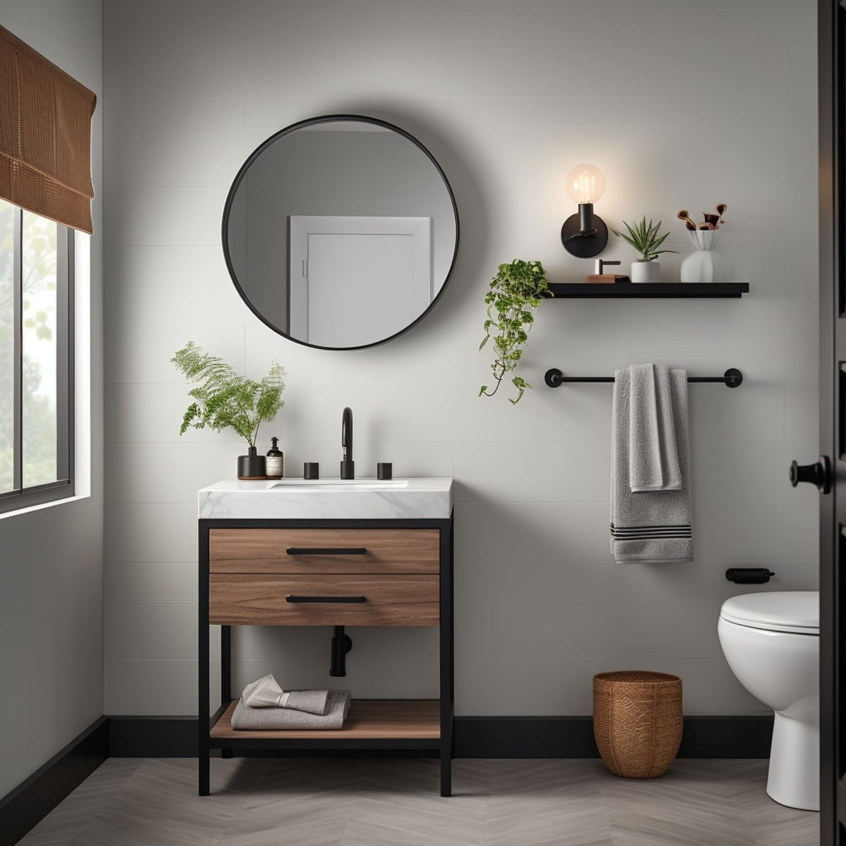 15 Matte Black Bathroom Fixture Ideas You’ll Love – Rhythm Of The Home intended for Maximizing Bathroom Space with Cosa 1878 Square Matte Black WS Bath Collections Fixtures