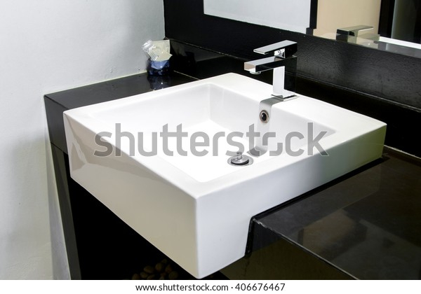 1,839 Square Bathroom Sinks Stock Photos, Images &amp;amp; Photography ... regarding Understanding the Design Philosophy Behind Modern Square Bathroom Sinks