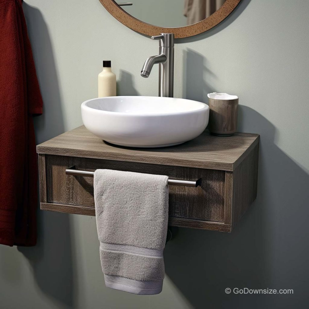 20 Clever Bathroom Sinks For Small Spaces | Godownsize inside Kohler K-2032 Greenwich 20-3/4&amp;quot; Wall Mounted Bathroom Sink - Black Black