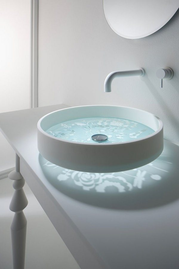 20 Modern Bathrooms With Beautiful Vessel Sinks in Whitehaus B-Sh07 Britannia 16 3/4&amp;quot; Square Vitreous China Vessel - White