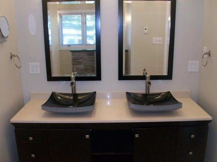 20 Modern Bathrooms With Beautiful Vessel Sinks pertaining to Choosing the Right Whitehaus Vessel Sink for Your Modern Bathroom
