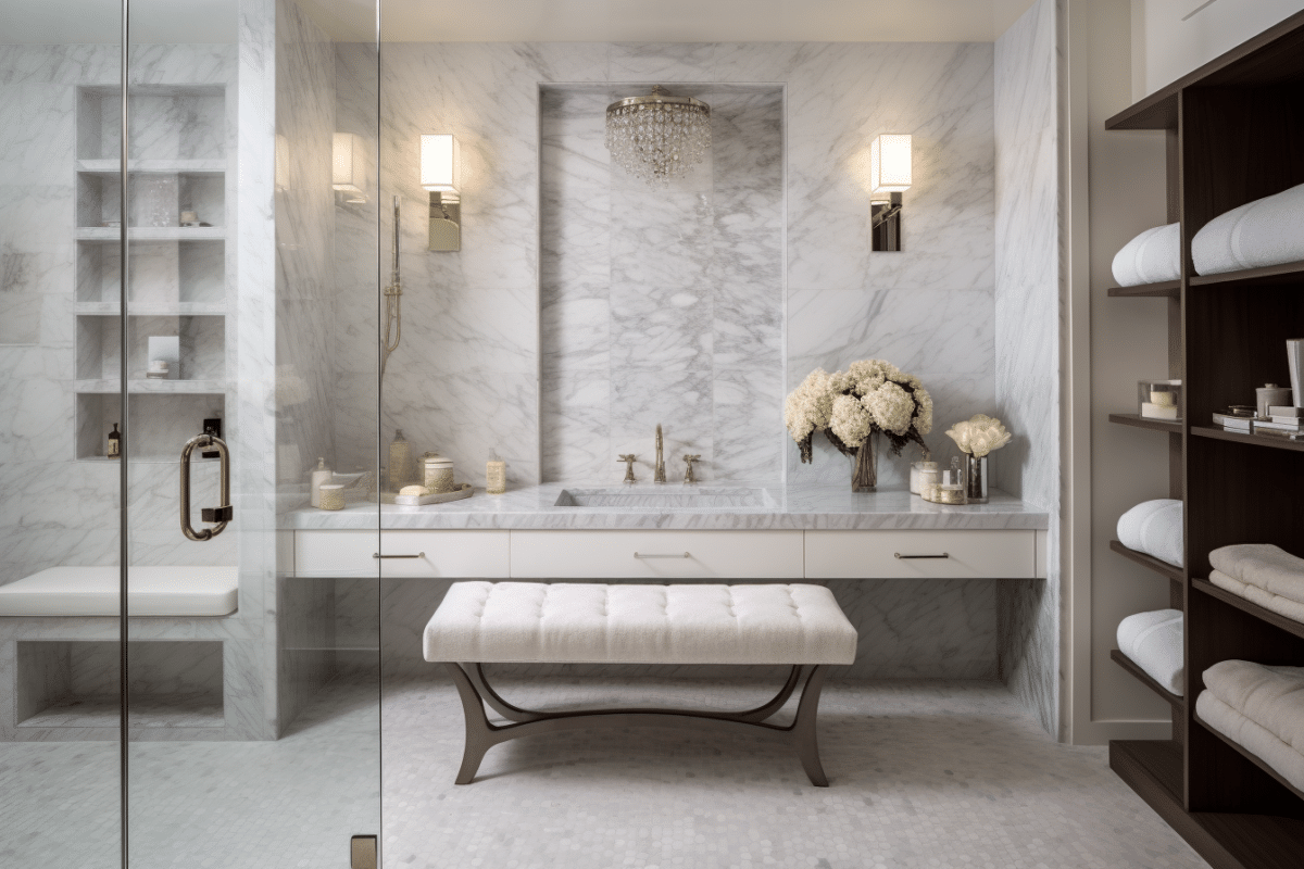 27 Beautiful Marble Bathroom Ideas For A Timeless Appeal - Unique ... for Understanding the Appeal of Carrara Marble in Modern Bathroom Design
