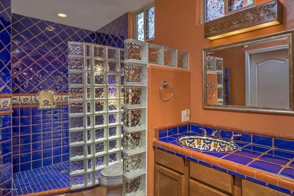 44 Top Talavera Tile Design Ideas with regard to How Hand Painted Mexican Talavera Transforms Modern Bathroom Design