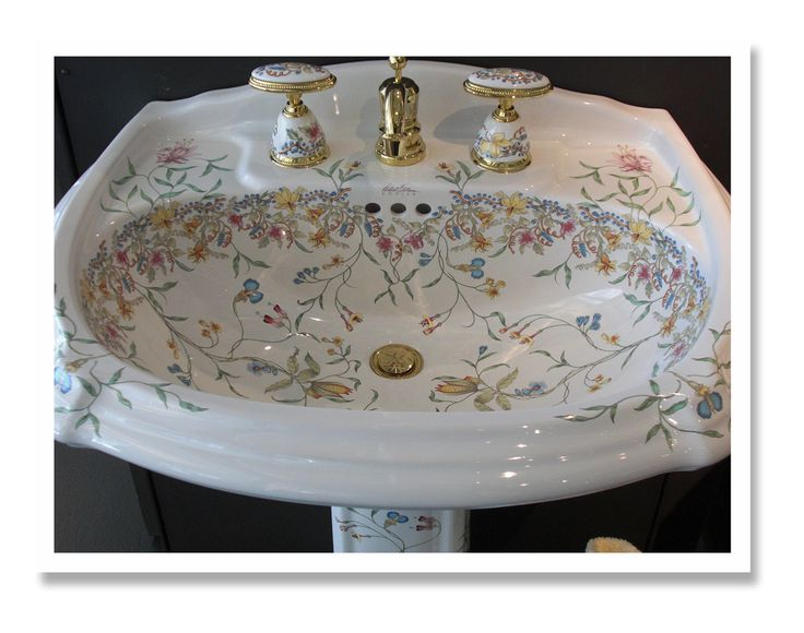 47 Best Hand Painted Sinks Images On Pinterest | Bathroom Sinks, Hand ... with Understanding the Artistry Behind Hand Painted Sink Designs