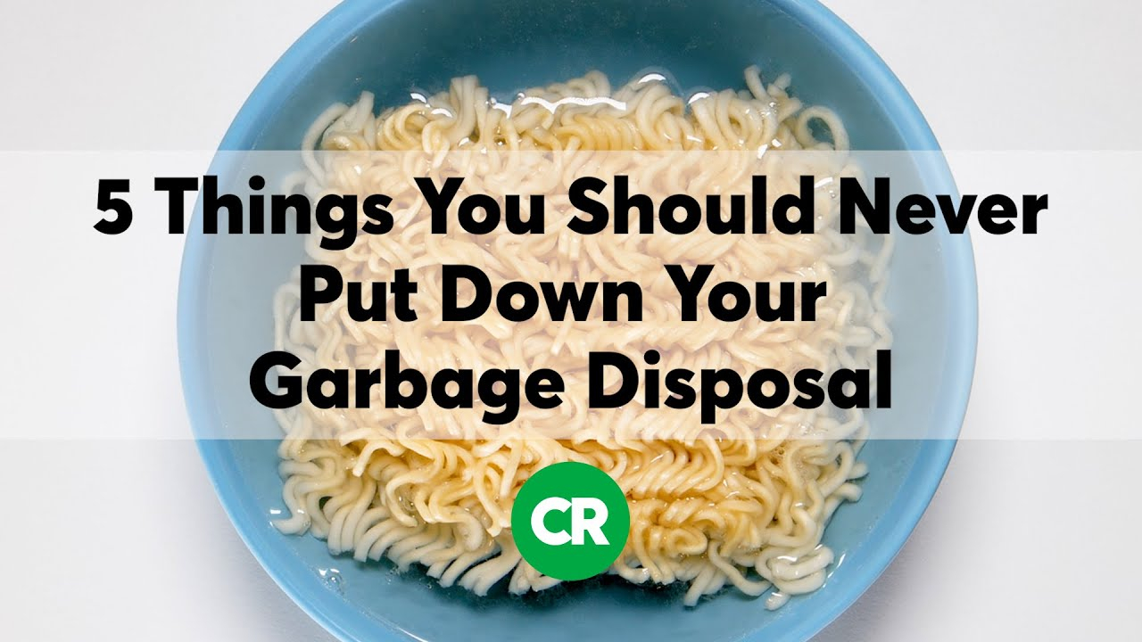 5 Things You Should Never Put Down Your Garbage Disposal - Youtube for Common mistakes people make when using garbage disposals