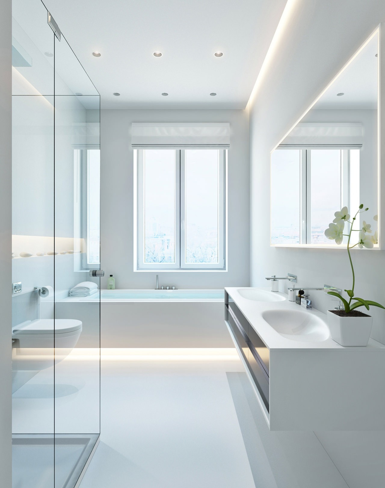 The Role of White Rectangular Fixtures in Contemporary Bathroom Design