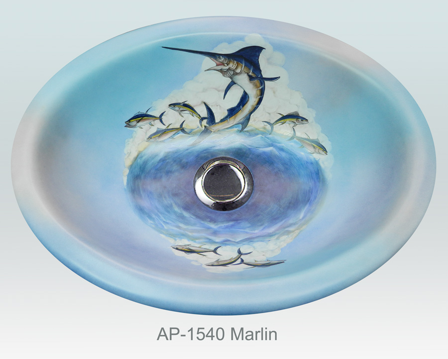 Atlantis Porcelain Art, Corp - Hand Painted Gallery Ii regarding How Hand Painted Sink AP-1540 Florida Key Largo Enhances Kitchen Aesthetics