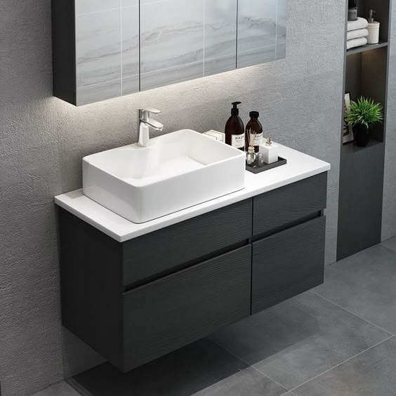Bathroom Vanity Design: Adding Style And Functionality To Your Bathroom ... in Dowell 18&amp;quot; Ftb Resin Bathroom Vanity Basin, White, 48Wx18Dx6H Wide Bowl