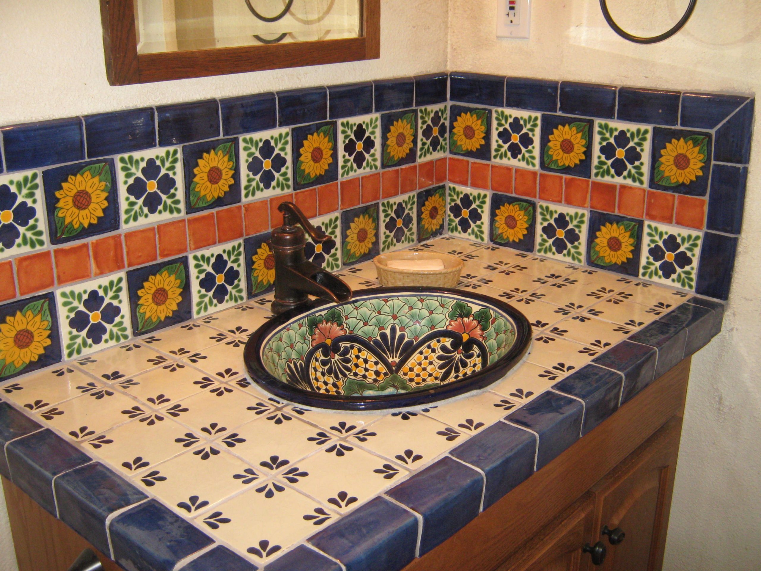 Bullnose Bathroom Tiles – Bathroom Guide By Jetstwit with How Hand Painted Mexican Talavera Transforms Modern Bathroom Design