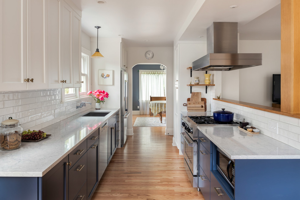 Classic Galley - Traditional - Kitchen - Portland - By Molly J ... in What Is A Galley Kitchen