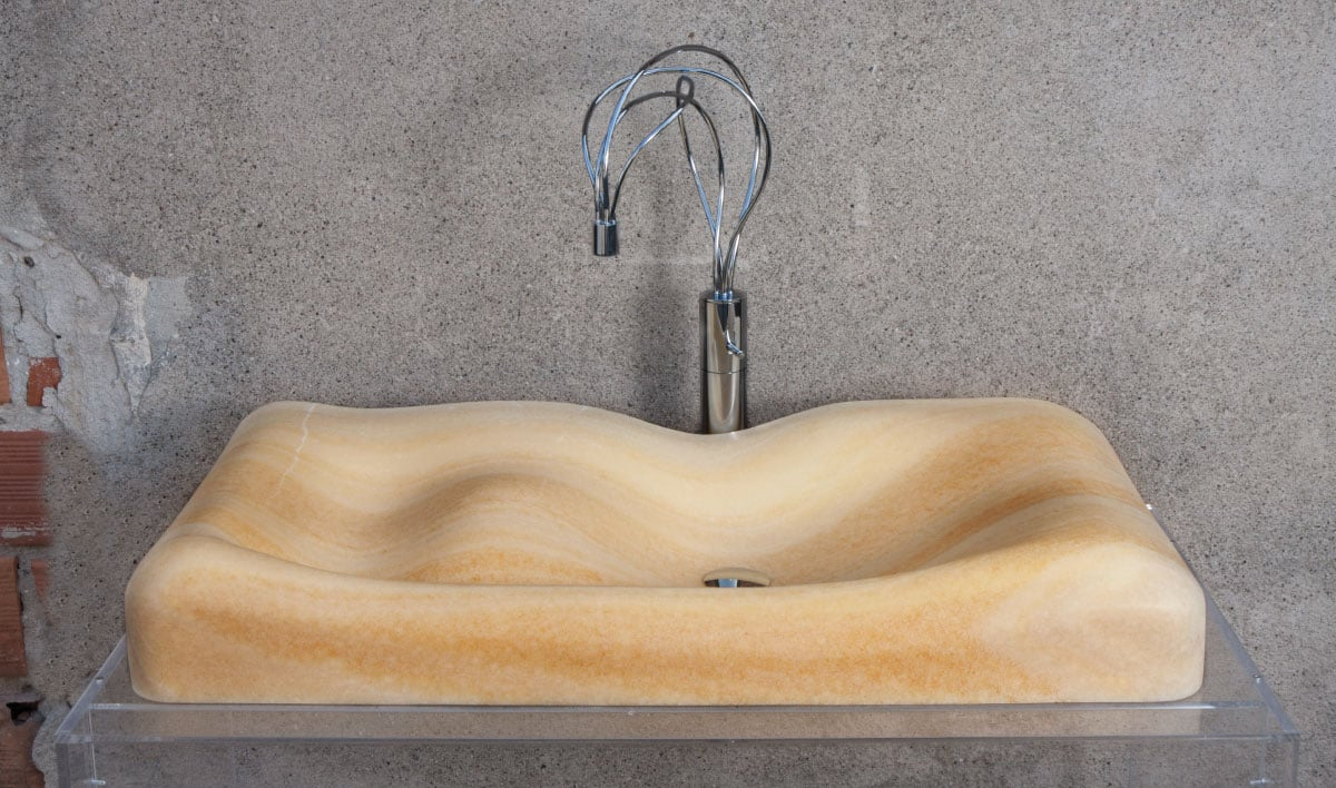 Custom Onyx Bathroom - Shower, Vanity Sink, Coverings | Dedalo Stone within Miseno Mvs-Nosv-To 16&amp;quot; Specialty Onyx Vessel Bathroom Sink And - Natural