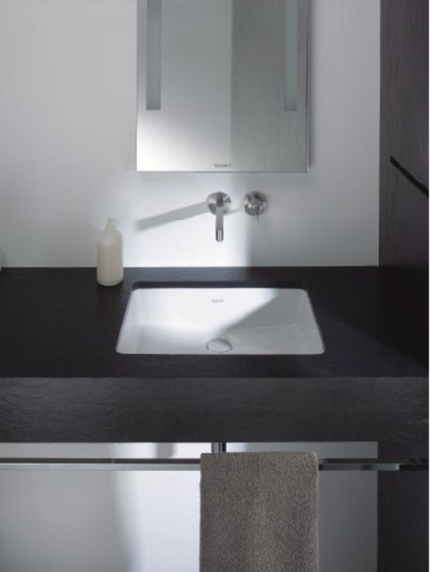 Duravit 033043-0Hole Vero 18-1/4&amp;quot; Rectangular Ceramic Undermount ... for Exploring the Duravit 037337-0HOLE DuraStyle 15-3/4 Square Ceramic Undermount White Sink for Modern Kitchens