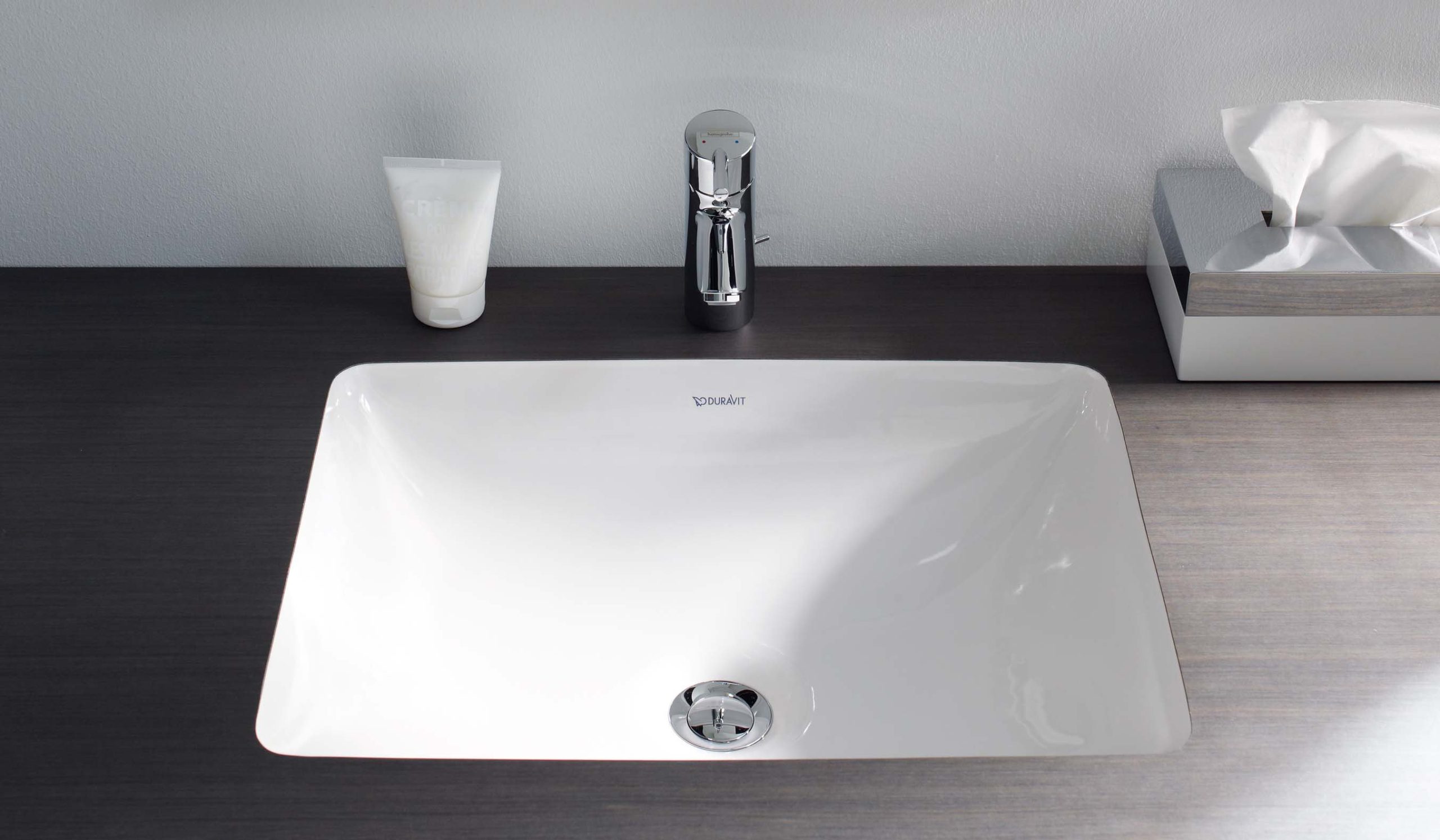 Duravit Starck 3 Ceramic Rectangular Undermount Bathroom Sink With ... in A Deep Dive into Duravit&amp;#039;s Ceramic Undermount Sink Technology