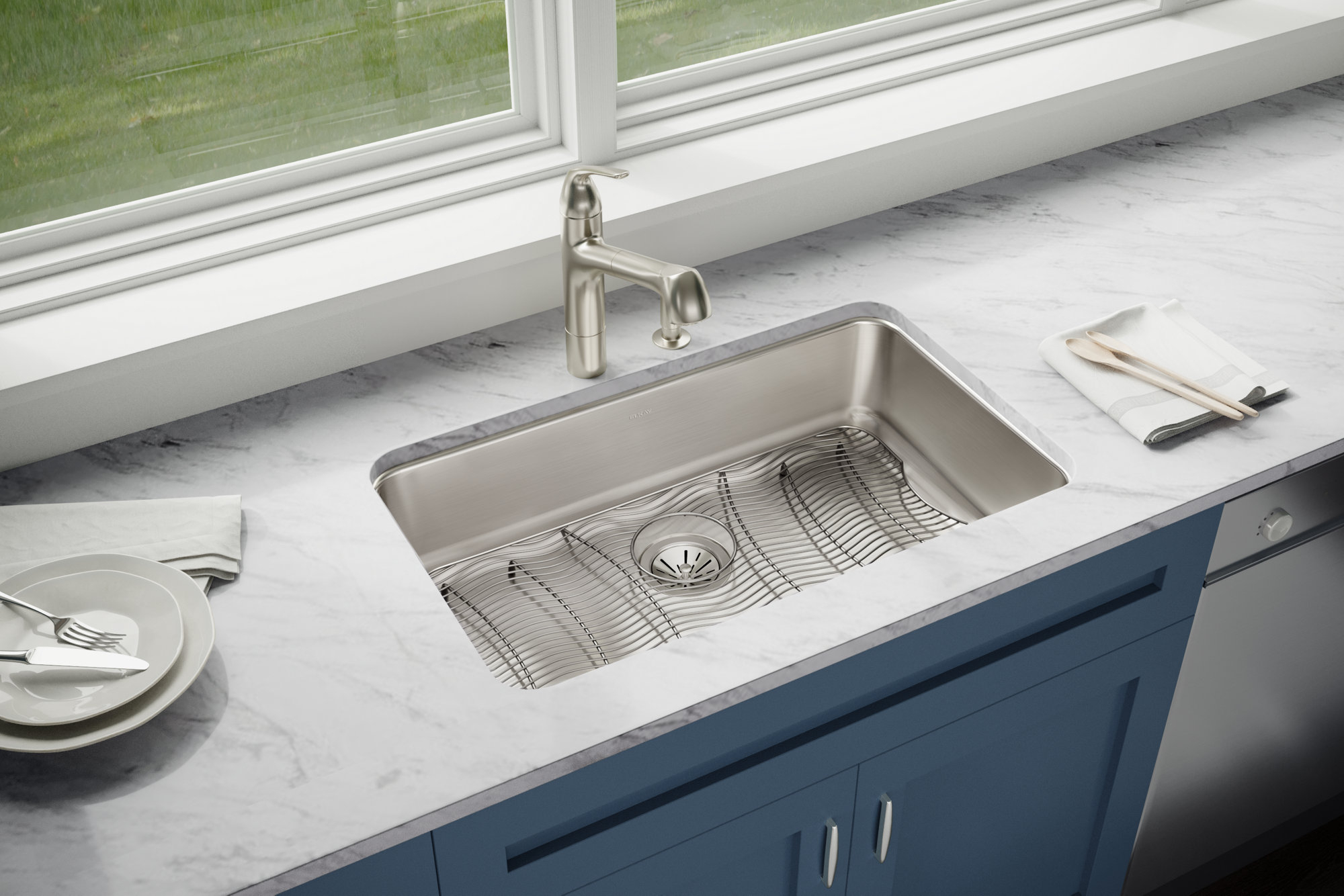 Elkay Lustertone 18.5&amp;#039;&amp;#039; W Single Bowl Stainless Steel Undermount ... regarding How the LR33195 Lustertone Sink Delivers Exceptional Kitchen Functionality