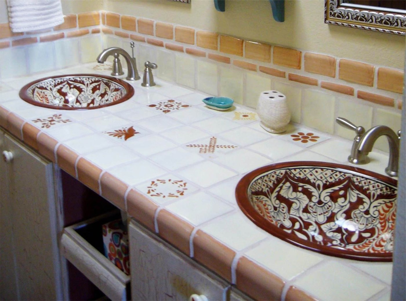 Hand-Painted Talavera Sinks – Mexican Tiles within How Hand Painted Mexican Talavera Transforms Modern Bathroom Design