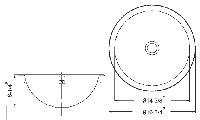 Houzer Bathroom Sinks for Houzer Ch-1800-1 Opus Undermount Stainless Steel Oval Bowl Lavatory Sink