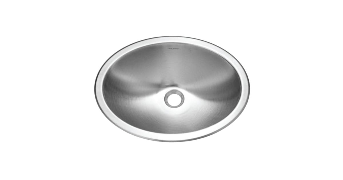 Houzer Ch-1800-1 Opus 17-3/4&amp;quot; Oval Stainless Steel Undermount Bathroom ... within Houzer Ch-1800-1 Opus Undermount Stainless Steel Oval Bowl Lavatory Sink