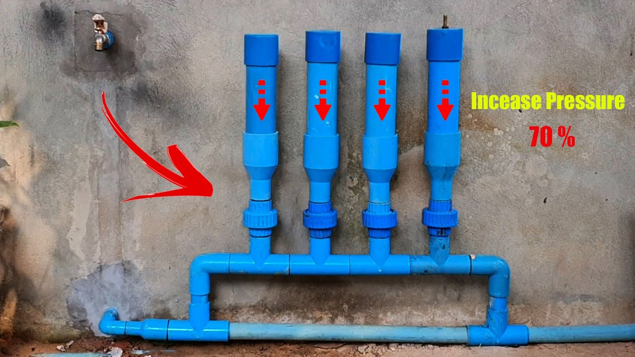 How To Increase Pressure In Pvc Pipes Make Strong Pressure Water - Youtube pertaining to What Pipes To Use For Plumbing A Water Pressure Booster
