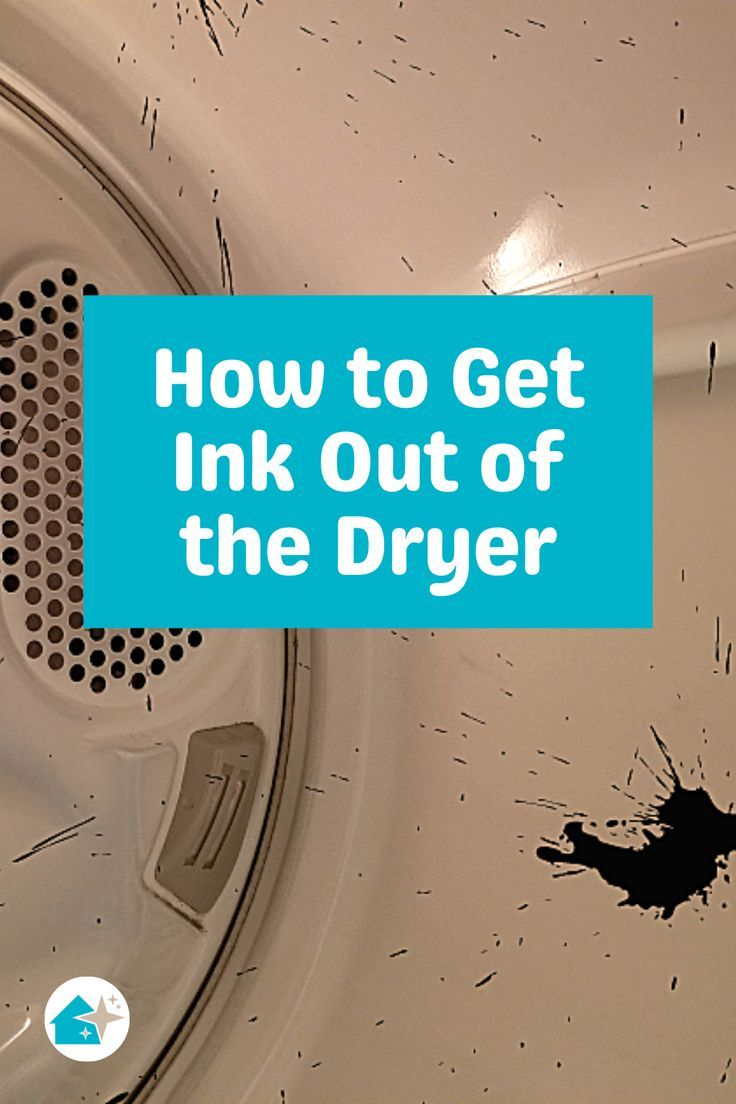 What happens to dried ink when clothes go through dryer tumbling