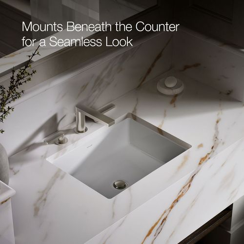 K-2882-0 - Kohler K-2882-0 - Verticyl 19-3/4&amp;quot; Undermount Bathroom Sink ... in Analyzing the Kohler K-2882 Verticyl faucet performance in modern bathroom installations