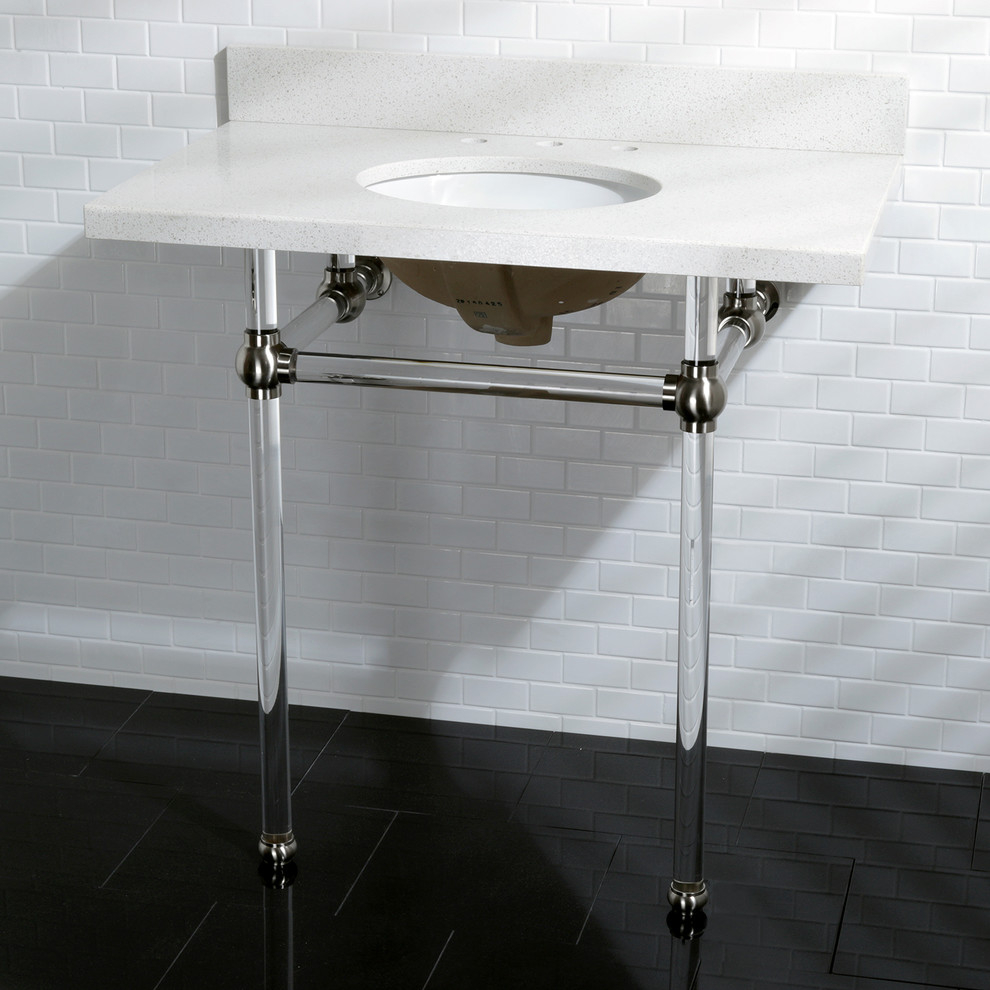 Kingston Brass Console &amp;amp; Pedestal Sinks - Bathroom - Los Angeles - By ... regarding How the Kingston Brass EV2418W34 Console Transforms Modern Bathroom Spaces