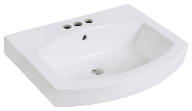 Kingston Brass Ev2418W34 Inflection 24&amp;quot; Specialty Ceramic Console ... regarding How the Kingston Brass EV2418W34 Console Transforms Modern Bathroom Spaces
