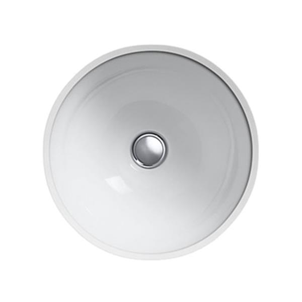 Kohler Compass 13.25-In White China Fire Clay Under Counter Self ... in Kohler K-2298 Compass 10-5/8&amp;quot; Drop In Or Undermount Bathroom Sink - White
