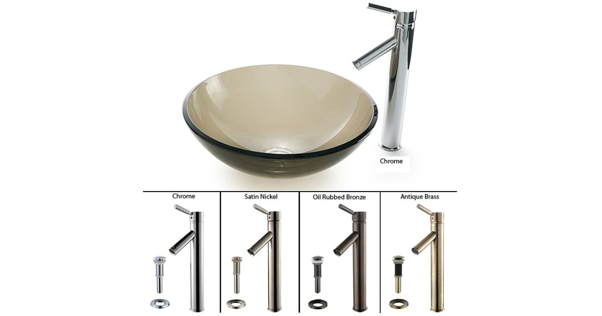 Kraus C-Gv-103-12Mm-1002Ab Bathroom Combo - 16-1/2&amp;quot; Clear | Build.com regarding Installing and Maintaining the Kraus C-GV-580-12mm-10 Bathroom Combo Effectively