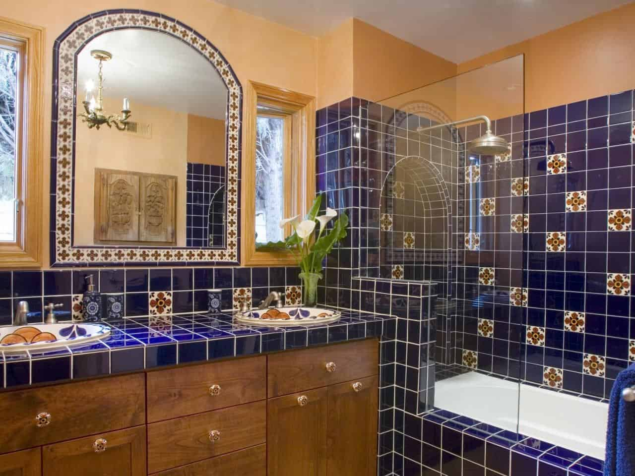 How Hand Painted Mexican Talavera Transforms Modern Bathroom Design
