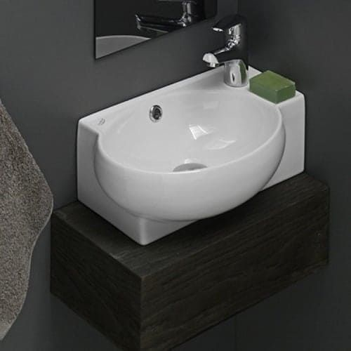 Nameeks 001300-U Cerastyle 17-1/2&amp;quot; Ceramic Wall Mounted Bathroom Sink ... for The Role of Ceramic Materials in Modern Wall Mounted Fixtures Like Nameeks 067300-U