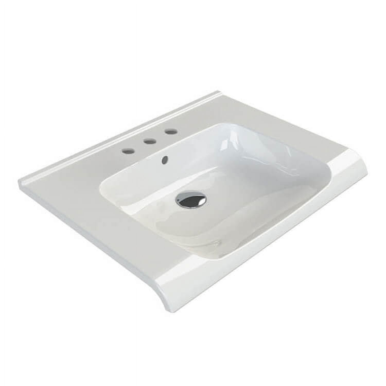 Nameeks Cerastyle 090600-U-Three Hole Anova 25-1/2&amp;quot; Rectangular Ceramic ... pertaining to Everything You Need to Know About Nameeks CeraStyle 046500-U Three Hole Sharp